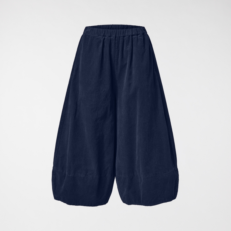 PANTALONI CROP IN VELLUTO A...