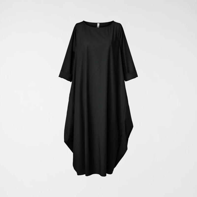 VESTIDO LARGO HUEVO NEGRO