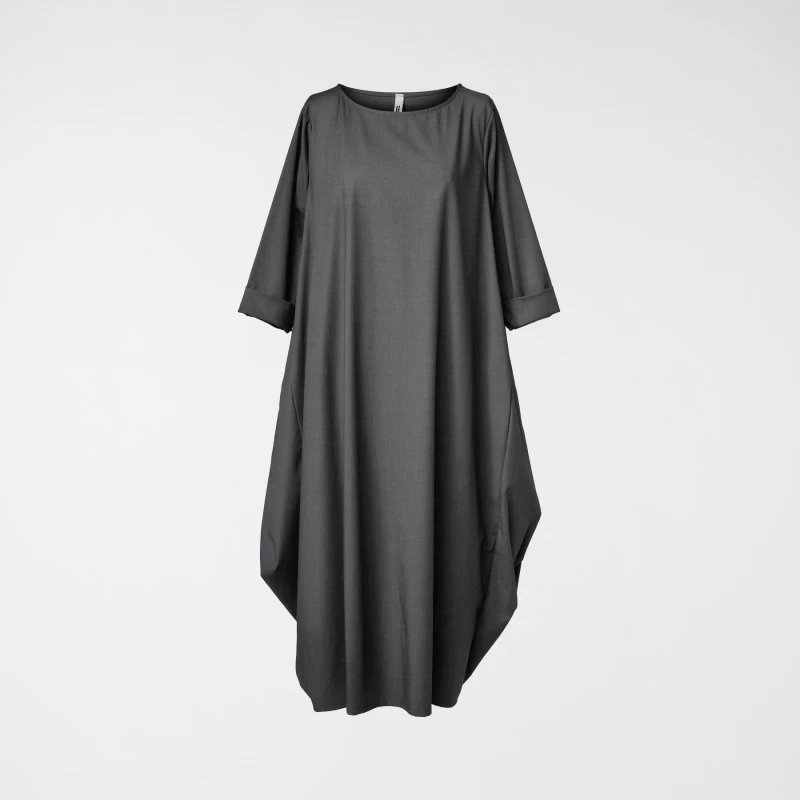 LONG EGG DRESS GREY