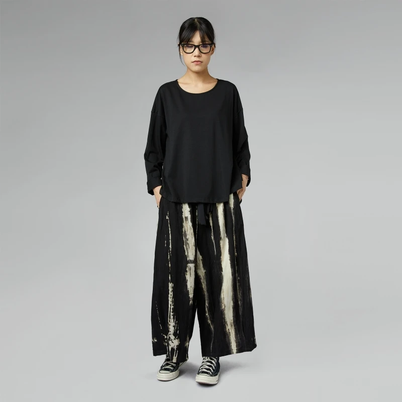 PANTALONI IN TESSUTO STRIATO