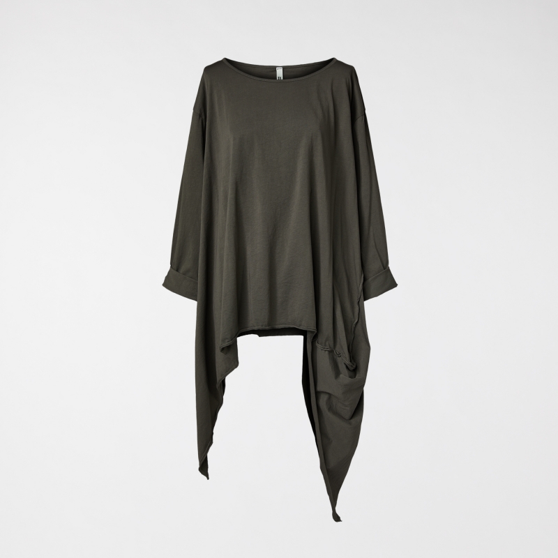 SIDE TOE T-SHIRT BROWN
