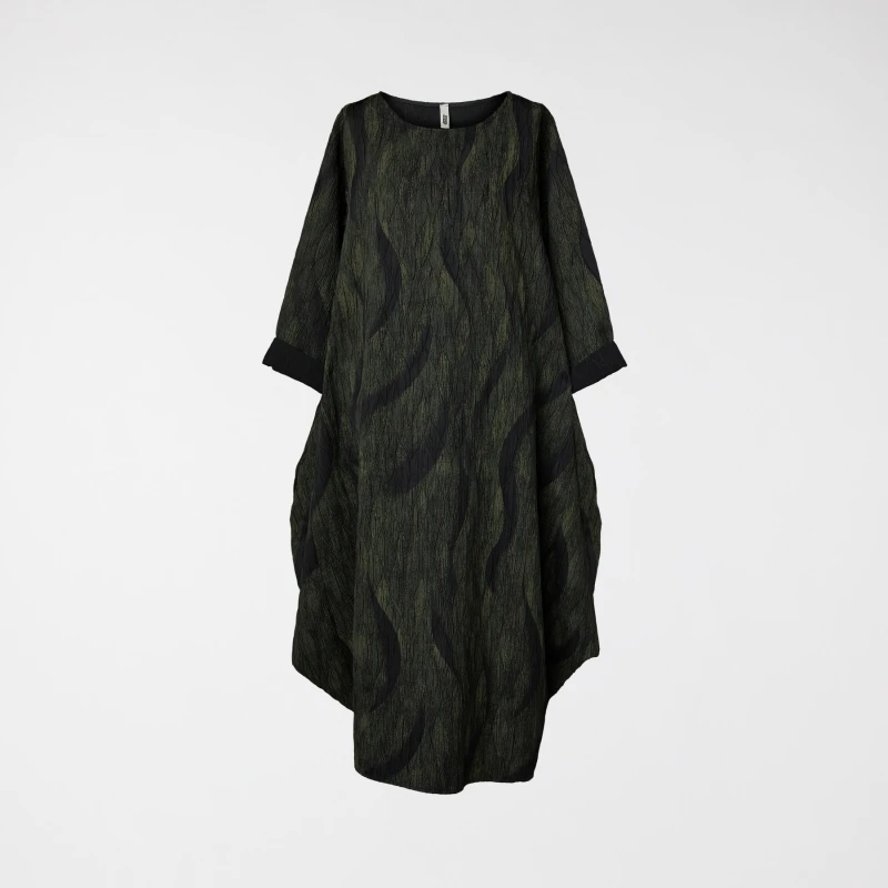 HEAVY EMBOSSED EFFECT DRESS
