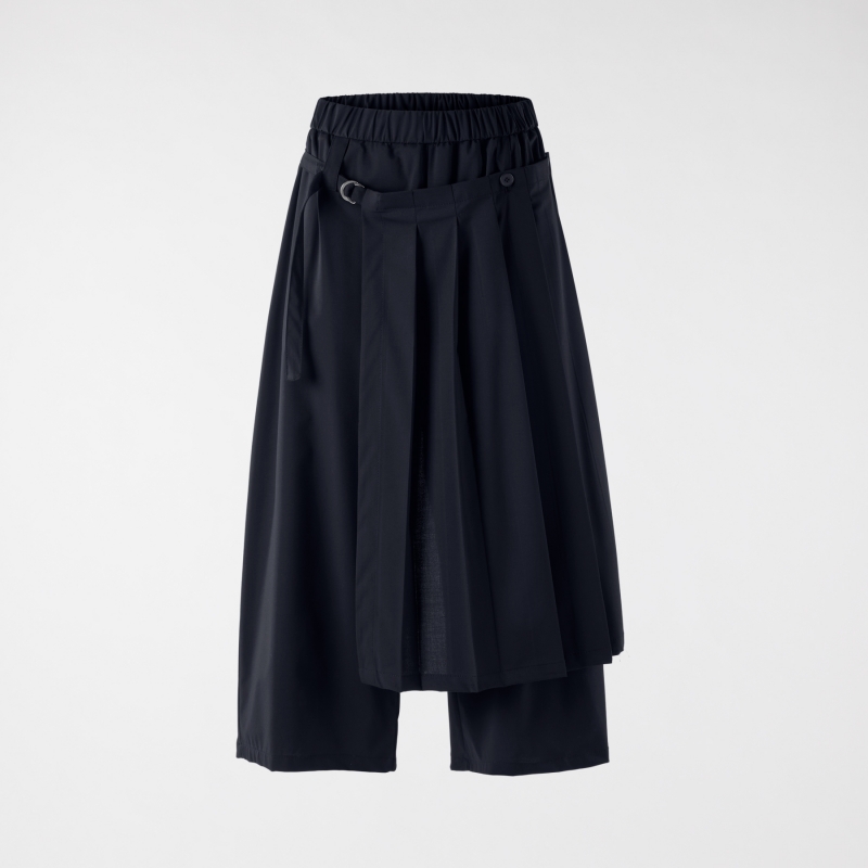 PAREO-EFFECT TROUSERS BLUE