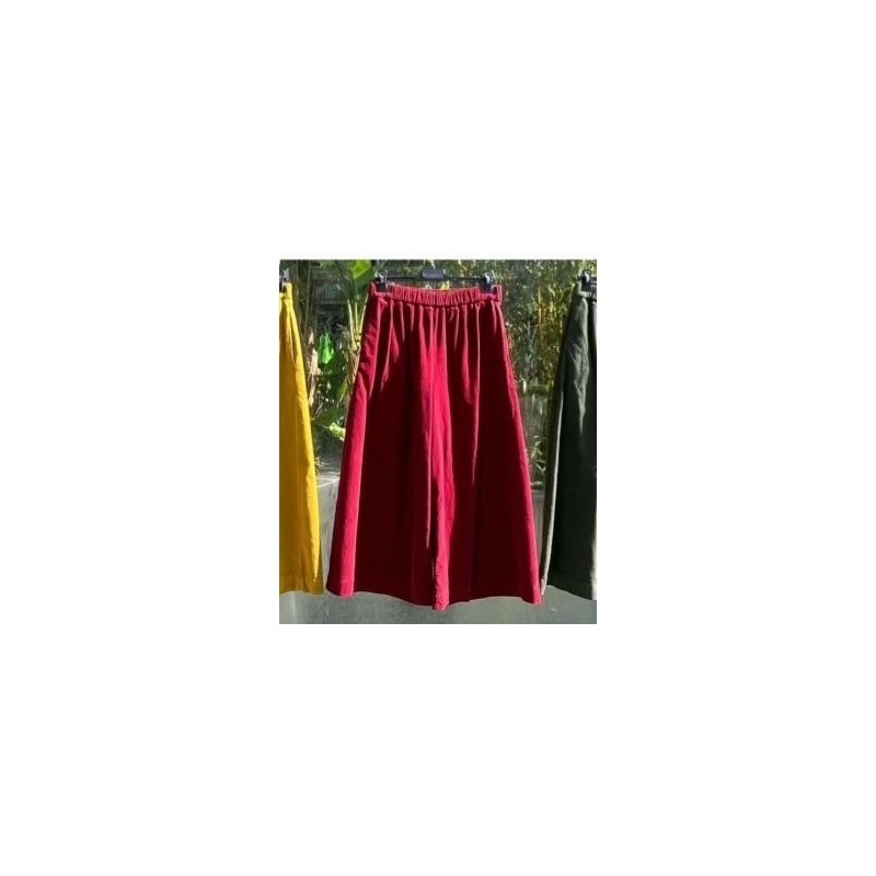 PANTALONI A GAMBA LARGA IN...