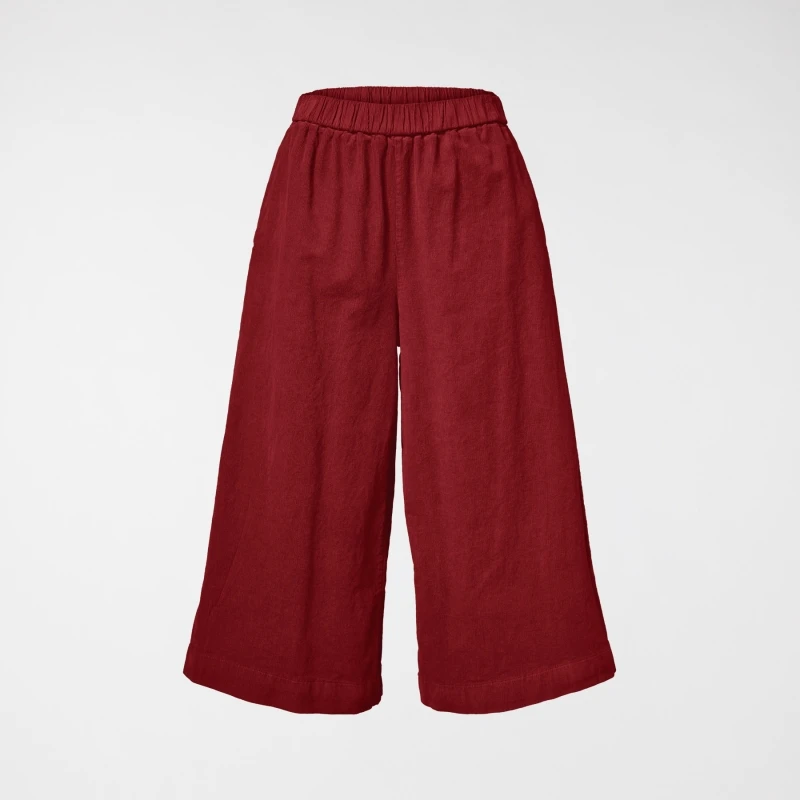 PANTALONI A GAMBA LARGA IN...