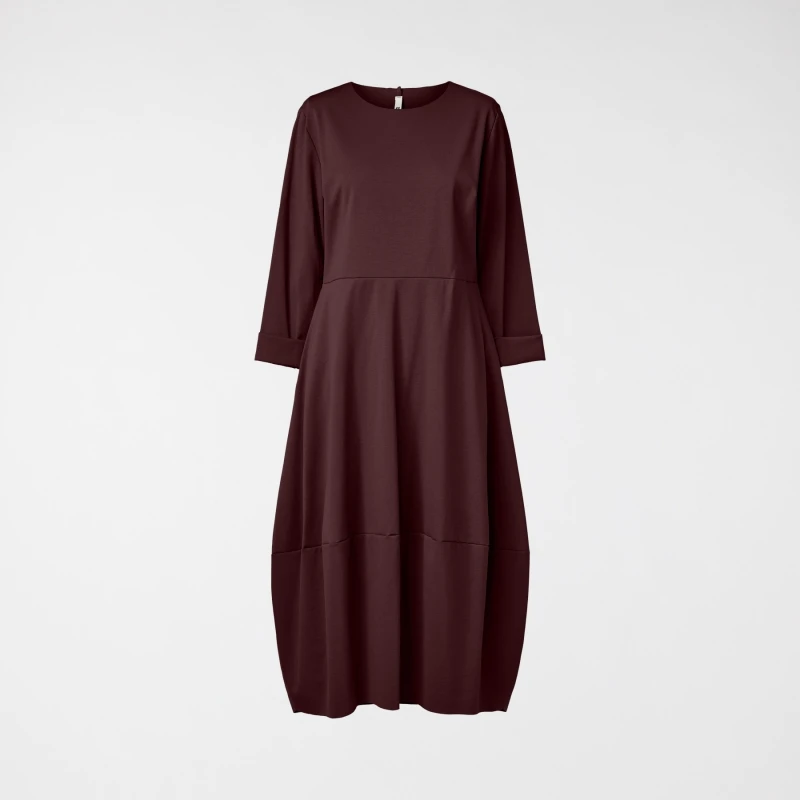 MILAN STITCH DRESS WINE