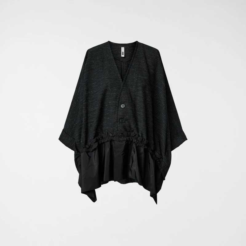 GIACCA CON ORLO IN TAFFETA'