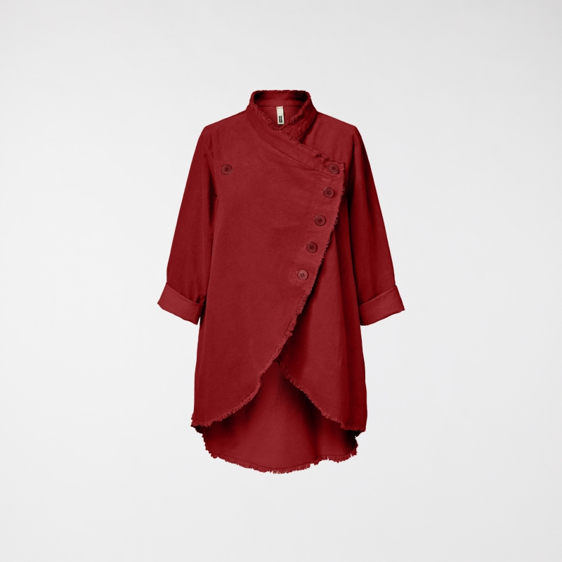 ASYMMETRIC VELVET JACKET...