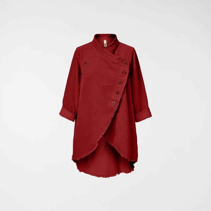 ASYMMETRIC VELVET JACKET...
