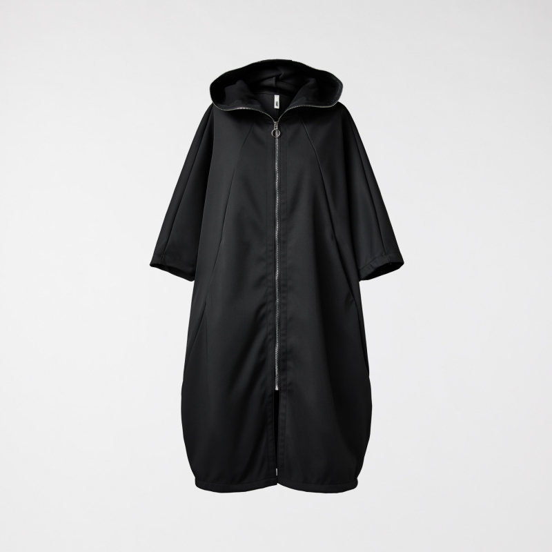 LOOSE COAT WITH BAT SLEEVES