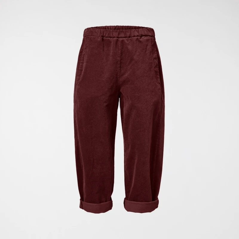 STRAIGHT TROUSERS IN VELVET...