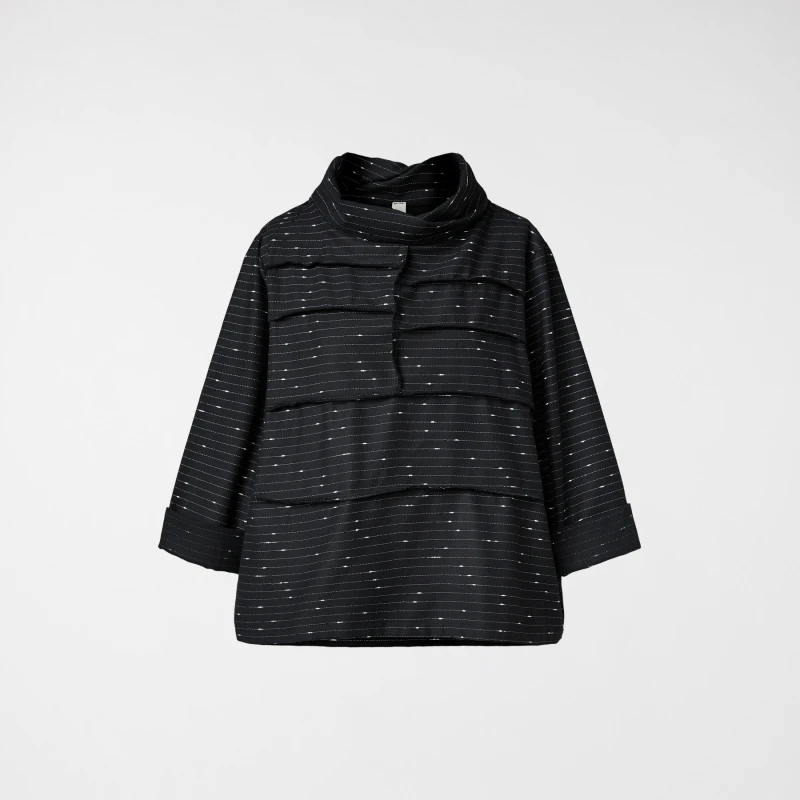 BLUSA IN TESSUTO A RIGHE...