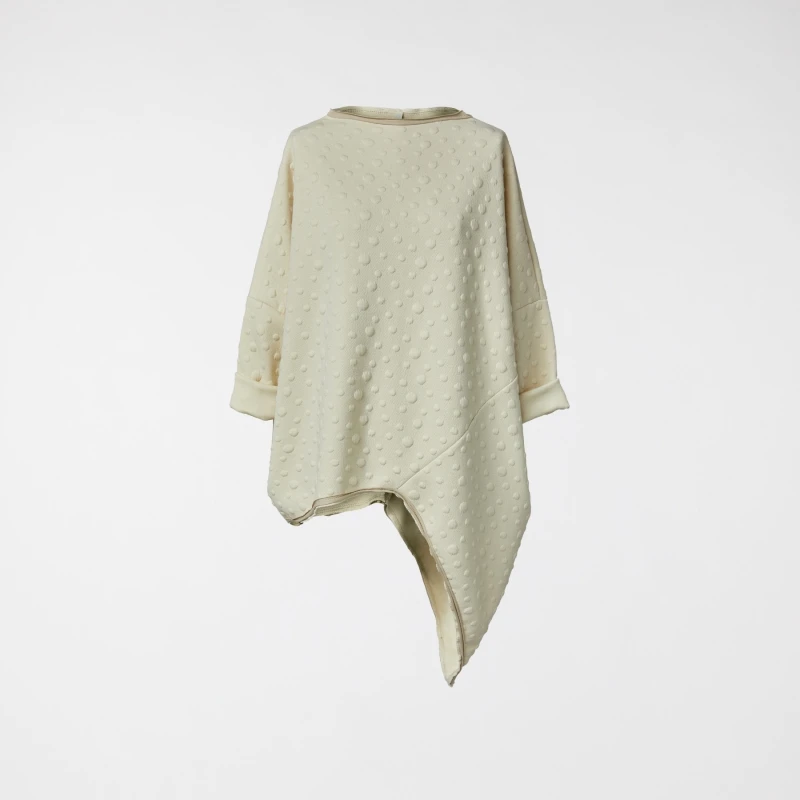 BLUSA ASIMMETRICA GOFFRATA...