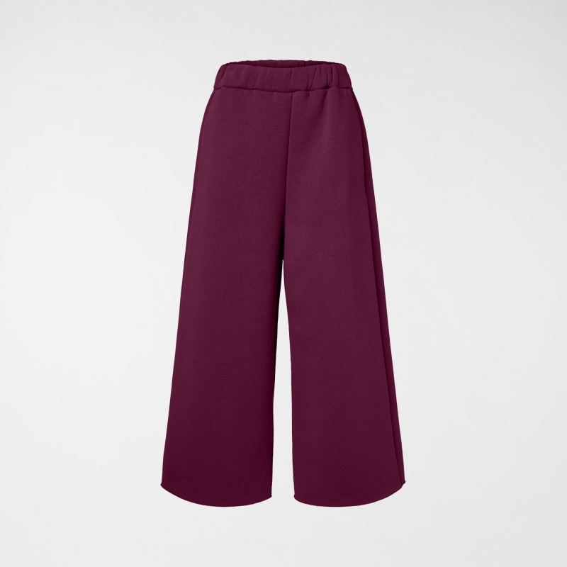 GAUZED SWEATPANTS WINE