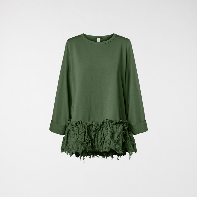 SUDADERA CON DOBLADILLO FIL...