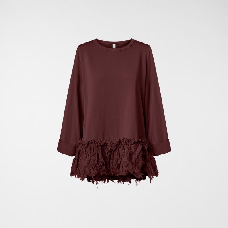 SWEAT-SHIRT AVEC OURLET EN...