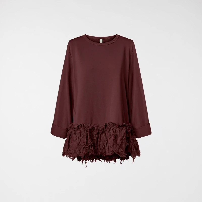 SWEAT-SHIRT AVEC OURLET EN...