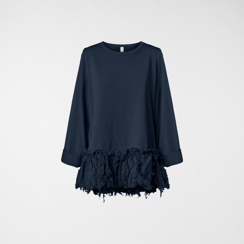 SWEAT-SHIRT AVEC OURLET EN...