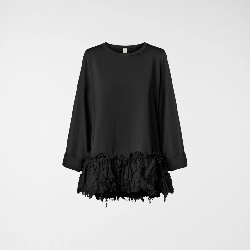 SWEAT-SHIRT AVEC OURLET EN...