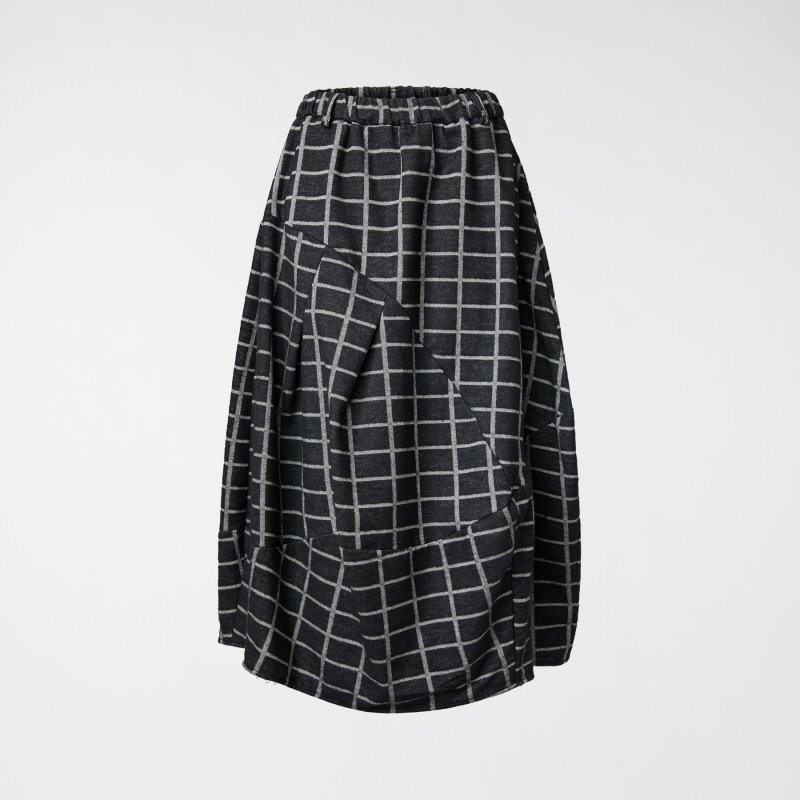 SOFT CHECKED SKIRT