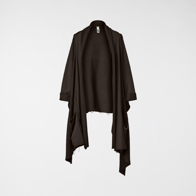 CARDIGAN AUS SWEATSHIRT MIT...