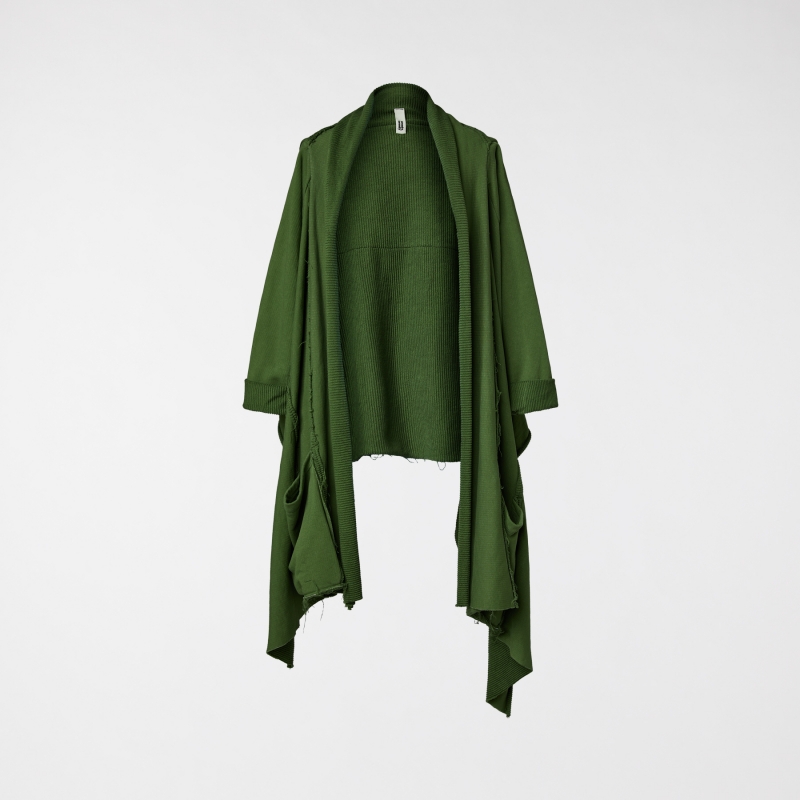 CARDIGAN AUS SWEATSHIRT MIT...