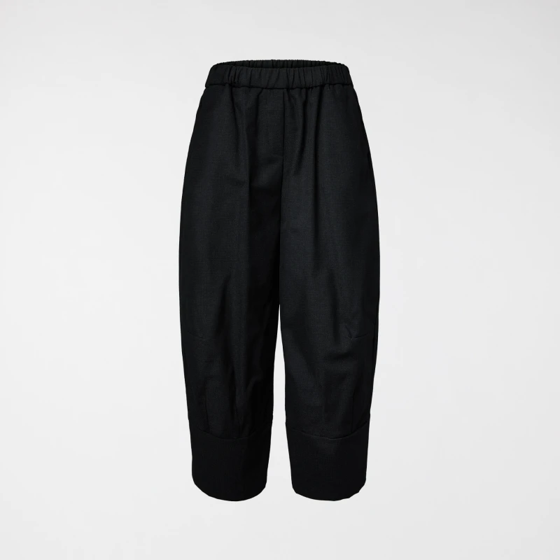 COTTON BLEND TWEED PANTS