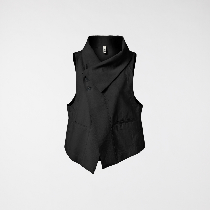 GILET EN COTON NOIR