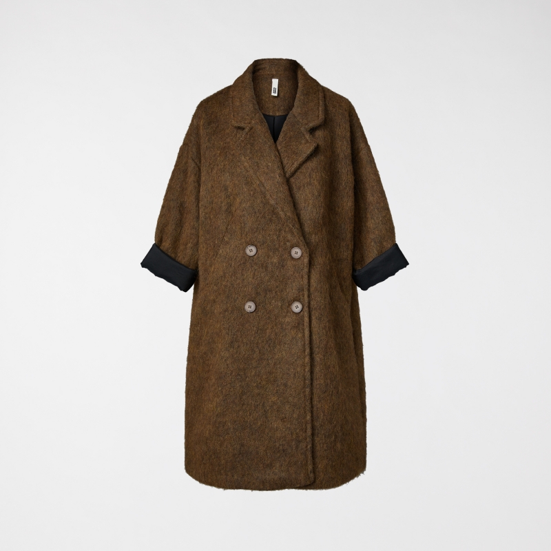 CAPPOTTO IN TESSUTO PELO...