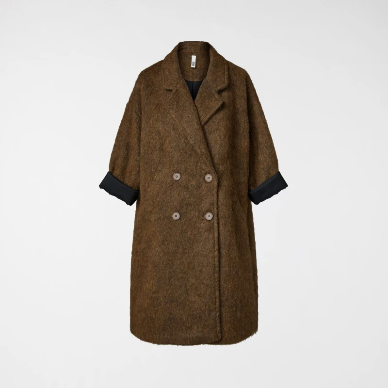 CAPPOTTO IN TESSUTO PELO...