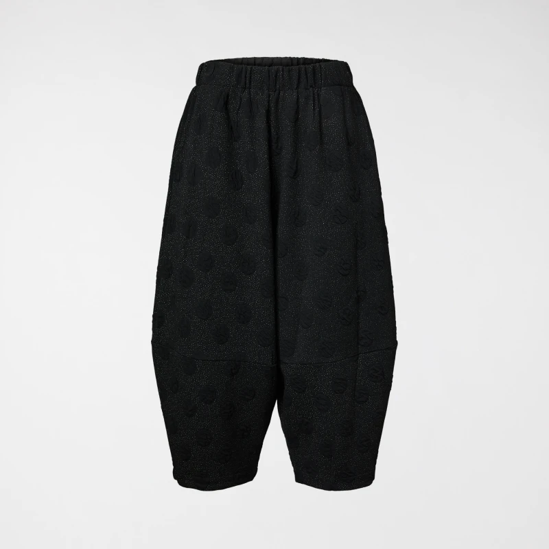 POLKA DOT EMBOSSED PANTS