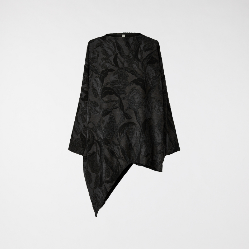 ASYMMETRISCHE JACQUARDBLUSE...