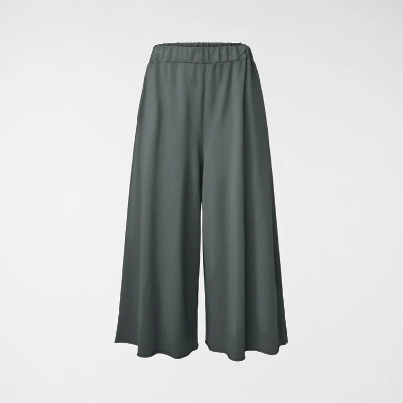 PANTALONI BASIC SVASATI GRIGIO
