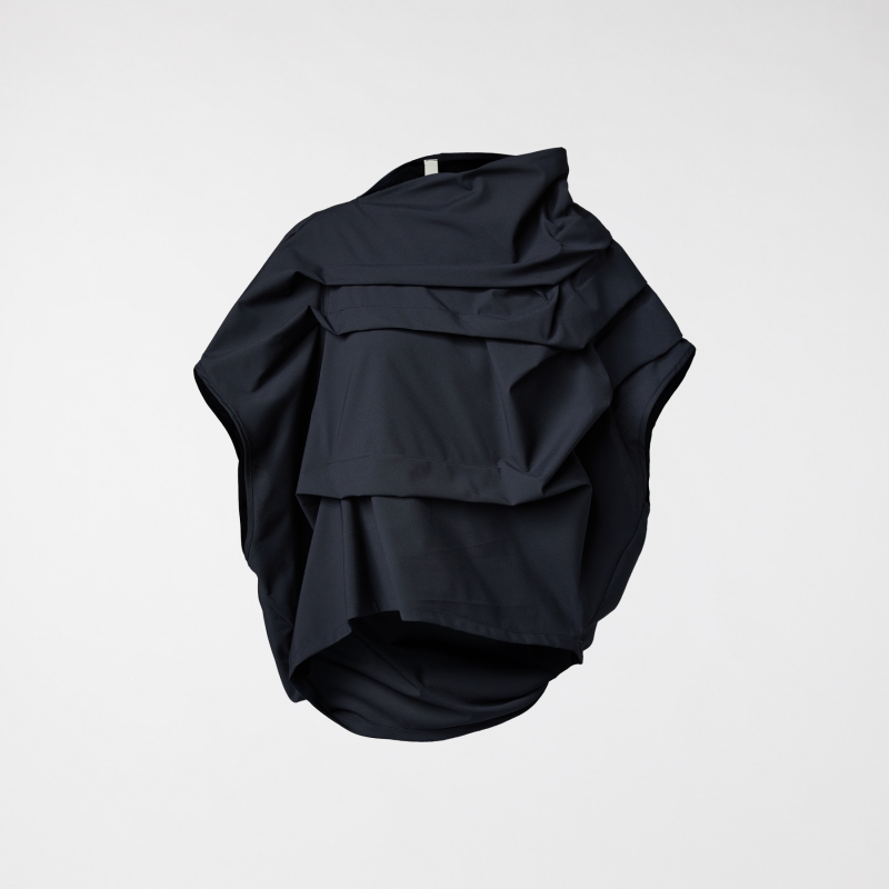 TWILL PLEATED BLOUSE