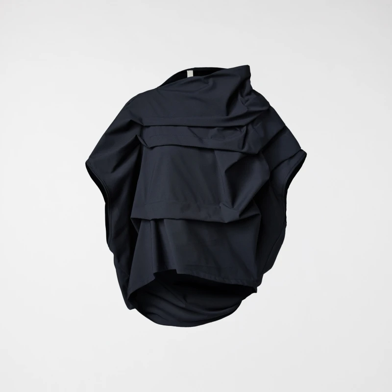 BLUSA CON PIEGHE IN TWILL