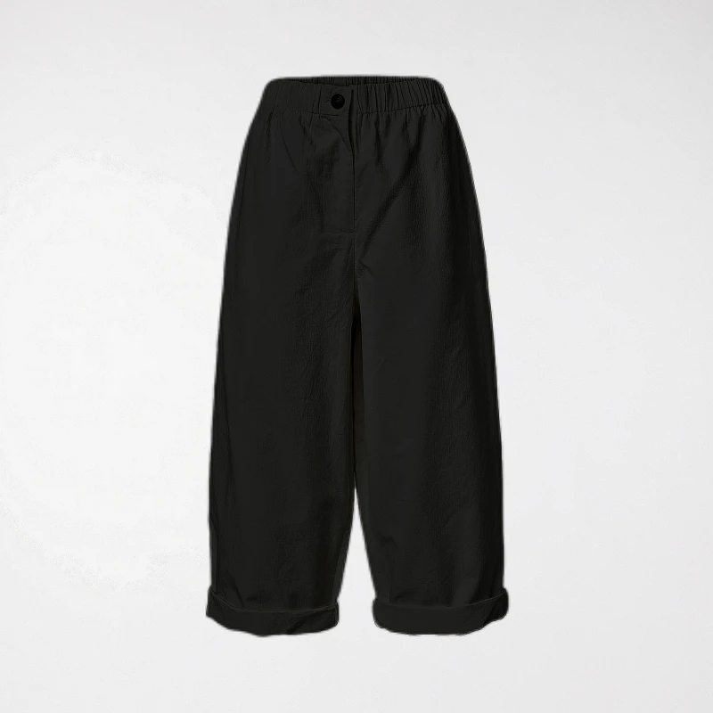 COTTON PANTS OFF BLACK