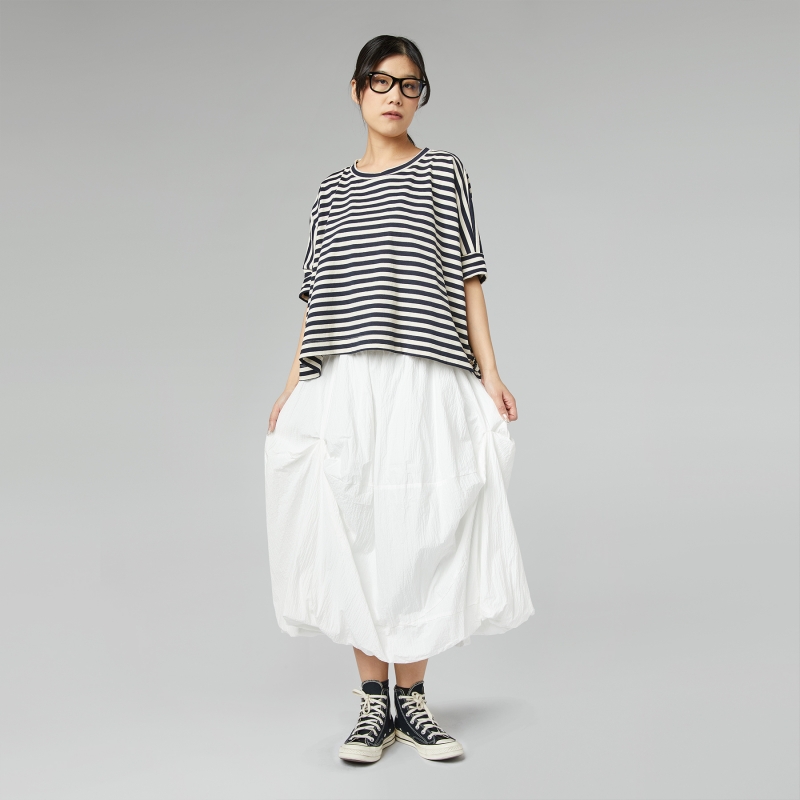 BALLOON SKIRT WHITE