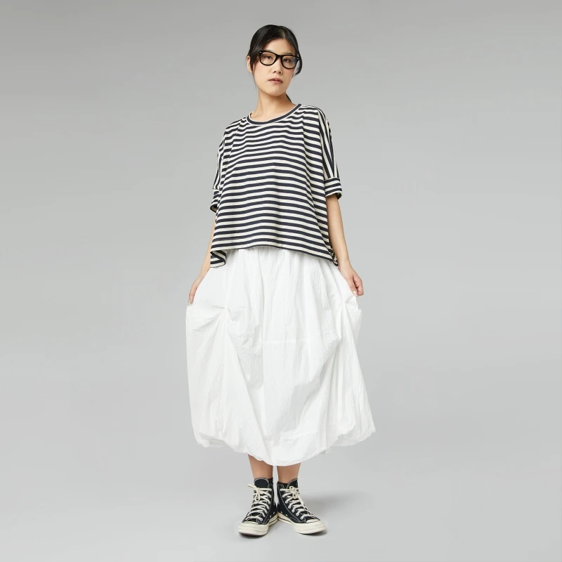 BALLOON SKIRT WHITE