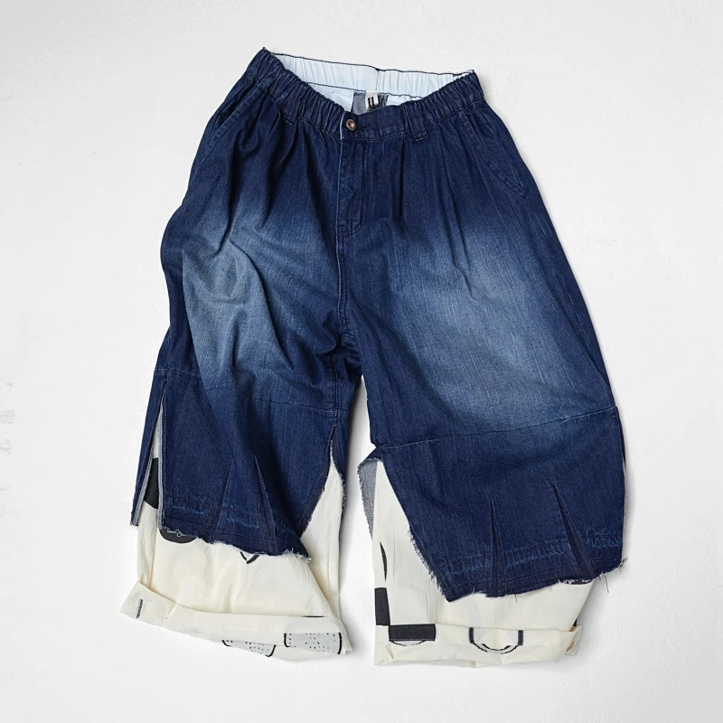 JEANS CON ORLO A POIS