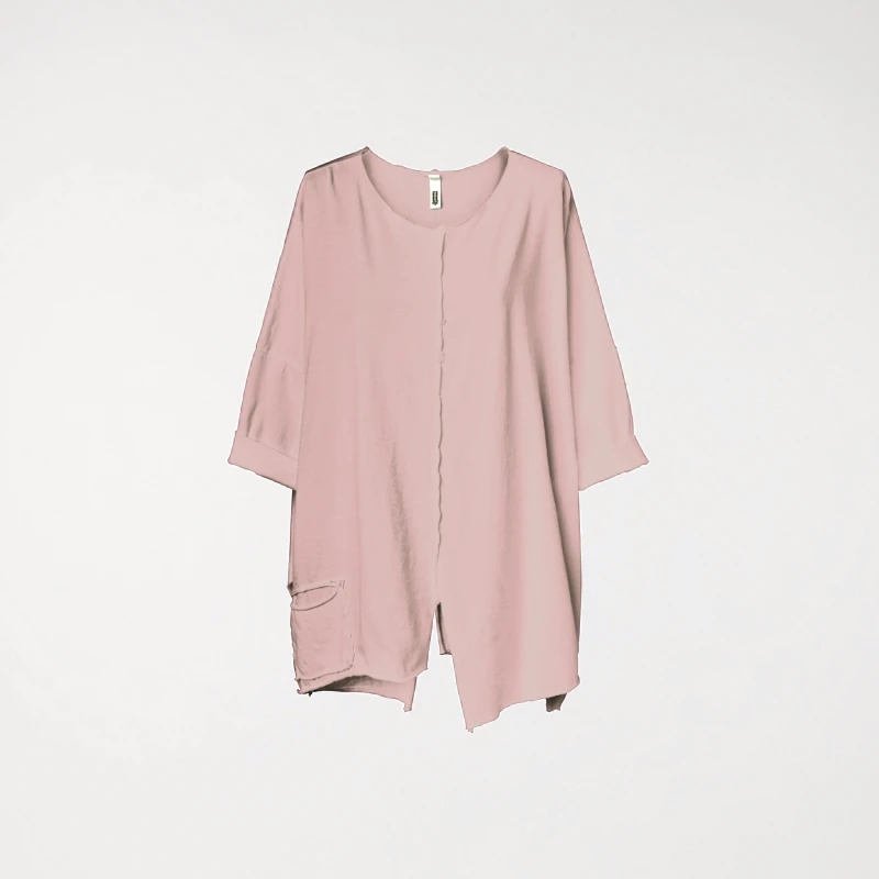 MAGLIA CON TASCHINO ROSA