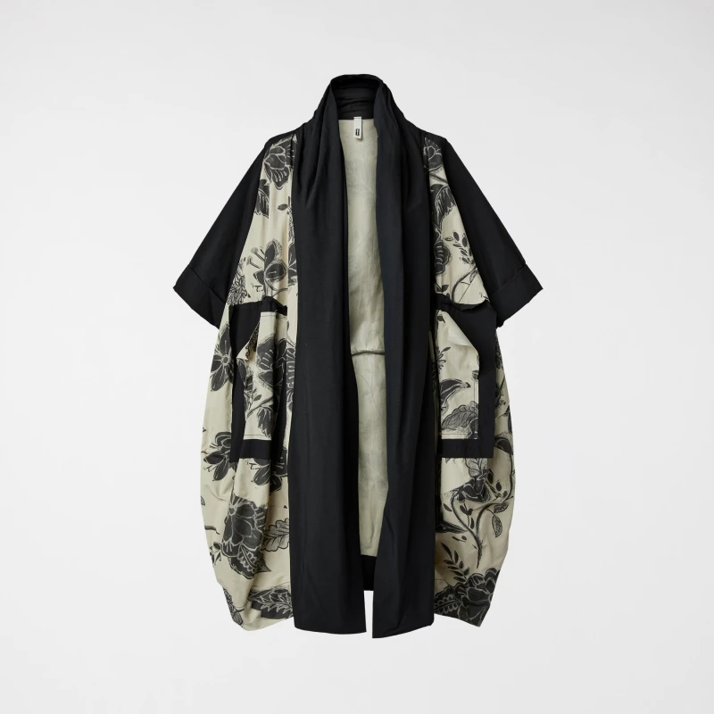 KIMONO CARDIGAN WITH PRINT