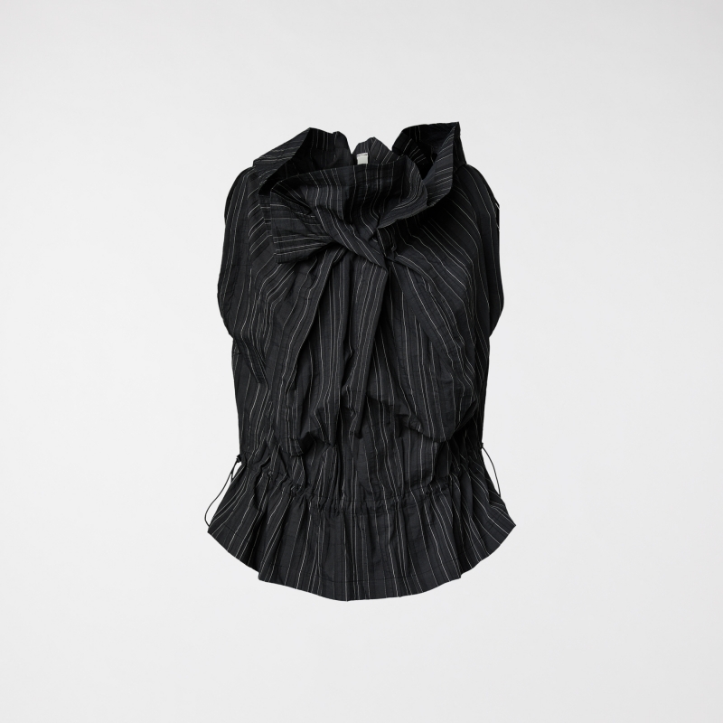 TOP GESTREIFT SCHWARZ