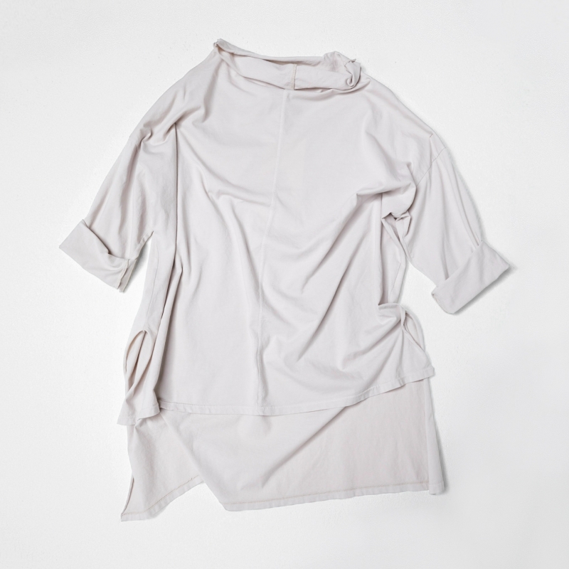 T-SHIRT COL BEIGE
