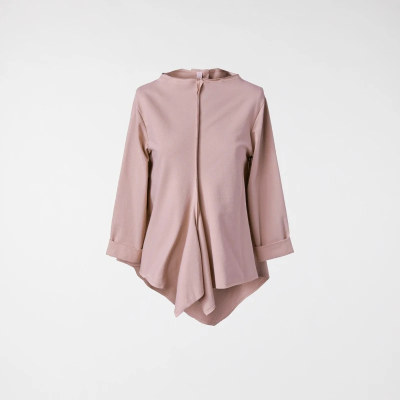 ASYMMETRIC SWEATSHIRT PINK