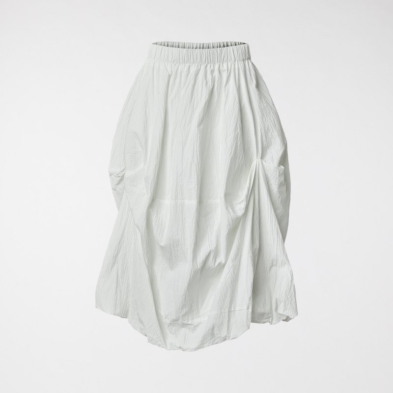 BALLOON SKIRT WHITE