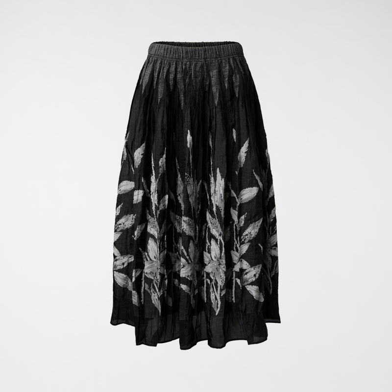 SKIRT WITH BOTANICAL PATTERN