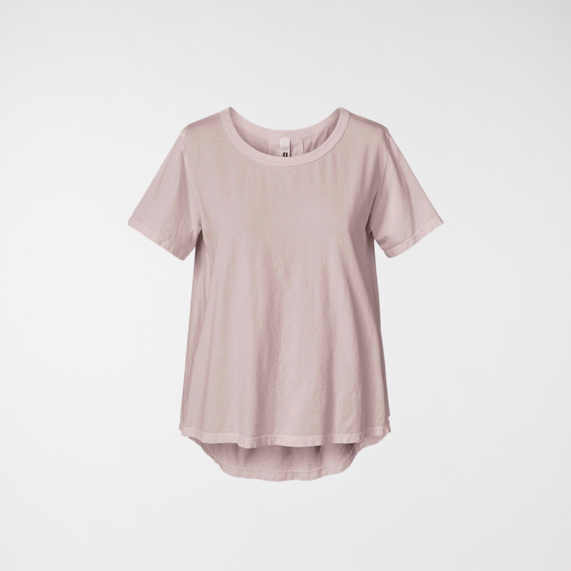 T-SHIRT BASICA A MANICHE...