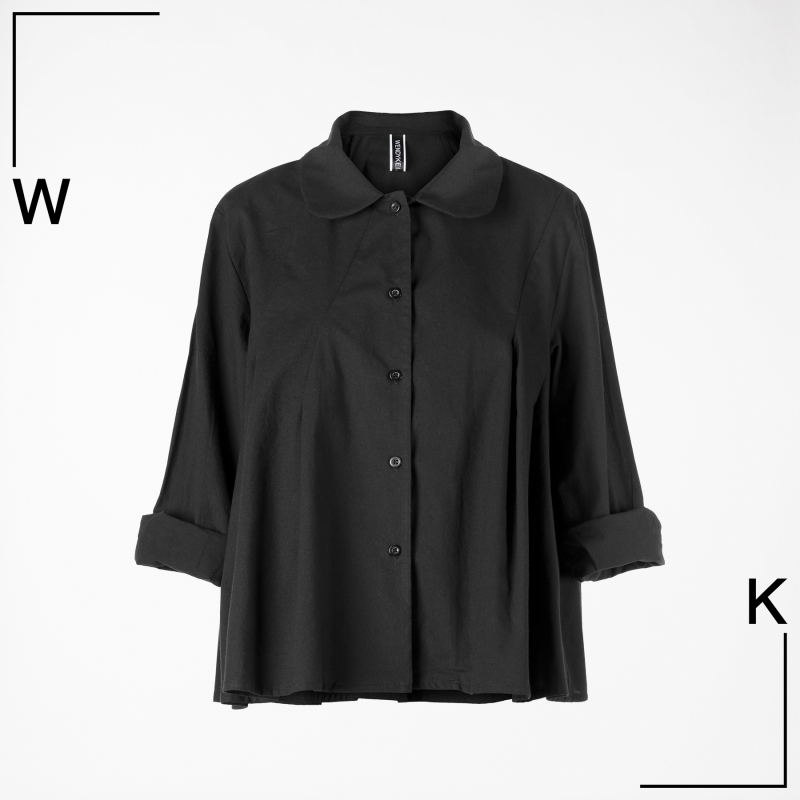 flared collar shirt