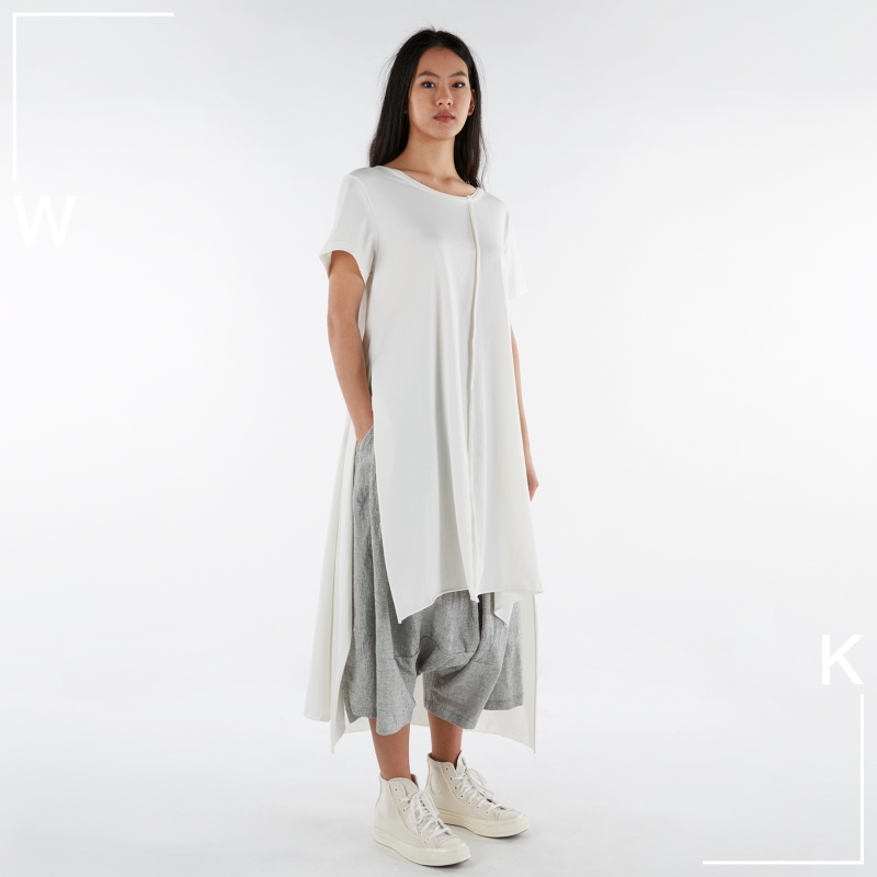 LONG T-SHIRT WITH SIDE SLITS
