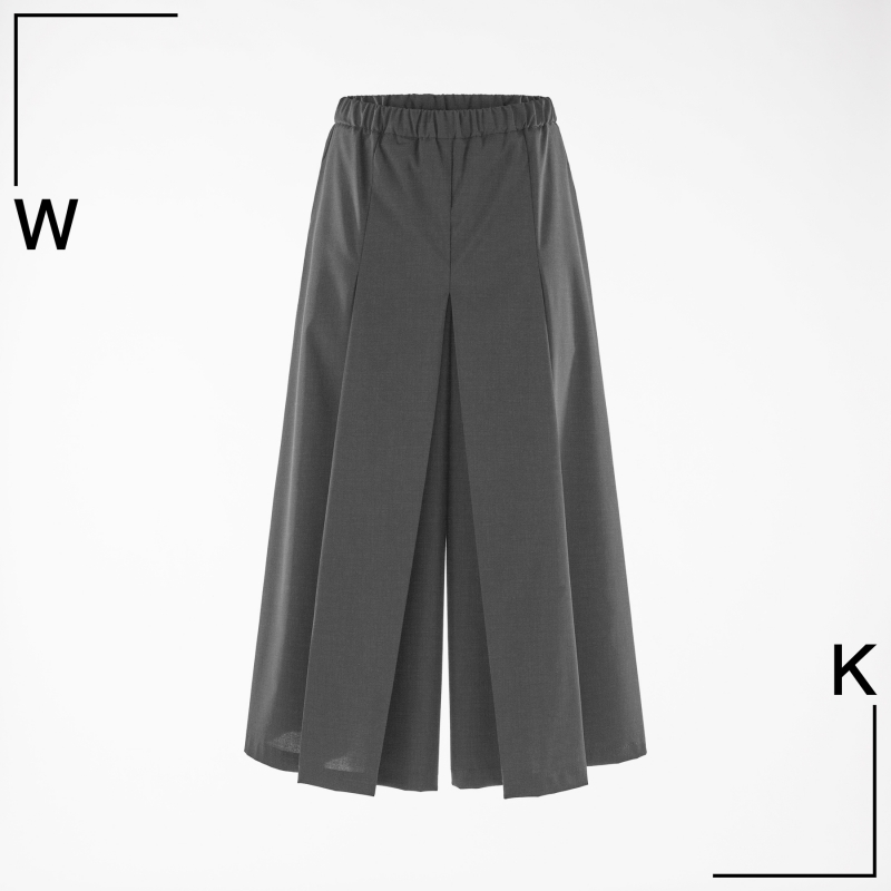 CULOTTE PANTS WITH PLEATS